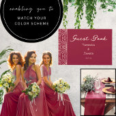 Trendy Tribal Boho Patterned Guest Book Gastenboek