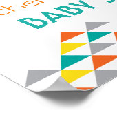 Trendy Tribal & het Baby shower van de Pijl Welkom Poster (Hoek)