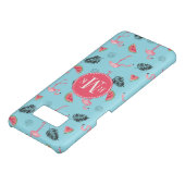 Trendy Tropical Flamingo & Watermelon Pattern Case-Mate Samsung Galaxy Hoesje (Onderkant)