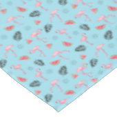 Trendy Tropical Flamingo & Watermelon Pattern Tafelkleed (Gekanteld)