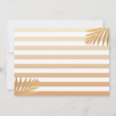 Trendy Tropical Gold Pineapple Summer Bedankkaart (Achterkant)