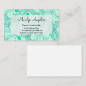 Trendy Tropical Monogram Contact Visitekaartje (Voorkant / Achterkant)