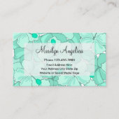 Trendy Tropical Monogram Contact Visitekaartje (Voorkant)