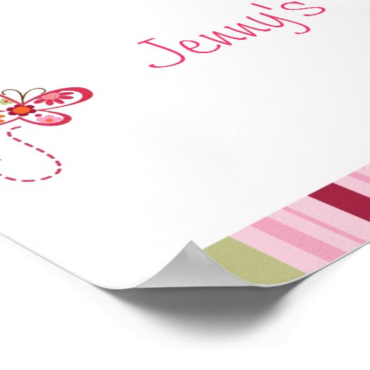 Trendy Tropical Turtle Baby shower Banner Sign Poster (Hoek)