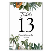 Trendy Tropical Waterverf Green Leaves Kaart (Achterkant)