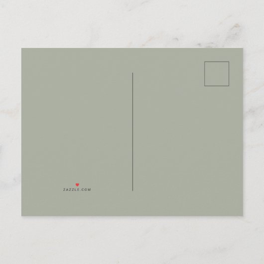 Trendy Tropical Waterverf Green Leaves Uitnodiging Briefkaart (Achterkant)