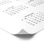 Trendy Tropisch Aquarel | 2018 Agenda Poster (Hoek)