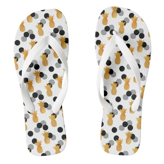 Trendy Tropische Ananas Patroon Teenslippers (Voetbed)