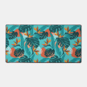 Trendy tropische bloemen palmbladeren modern patro bureaumat (Voorkant)