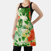Trendy tropische palmen en bloemenprint schort (Insitu)