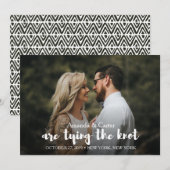 TRENDY TROUWT FOTO SAVE THE DATE (Voorkant / Achterkant)