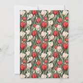 Trendy Tulip Fantasy First Birthday Gift Kaart (Achterkant)