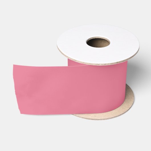 Trendy Tulp Roze Effen Kleur Satijnen Lint (Spoel)