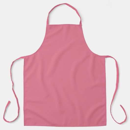Trendy Tulp Roze Effen Kleur Schort (Voorkant)