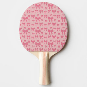 Trendy Tulp Roze Strikken Patroon Op Boho Chic Roz Tafeltennisbatje