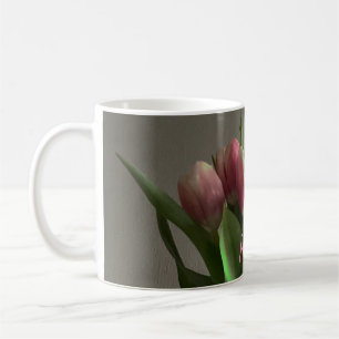 Trendy tulpen v3 originele bloem foto voor haar koffiemok
