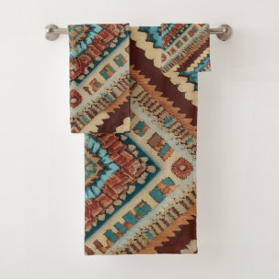 Trendy Turks Mooi Oud Patroon Collectie Bad Handdoek