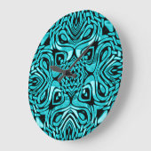 Trendy Turquoise Blauwgroen Blue Hip Bohemian Bali Grote Klok (Hoek)