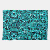Trendy Turquoise Blauwgroen Blue Hip Bohemian Bali Theedoek (Horizontaal)