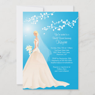 Trendy Turquoise BLONDE Bride Vrijgezellenfeest In Kaart