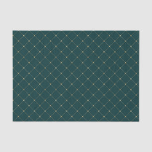 Trendy Turquoise en Goud Tissuepapier