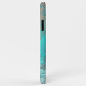 Trendy Turquoise en Gray Colors Case-Mate iPhone Case (Achterkant/rechts)
