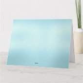 Trendy Turquoise Glitter Drift Graphic Kerstmis Kaart (Achterkant)