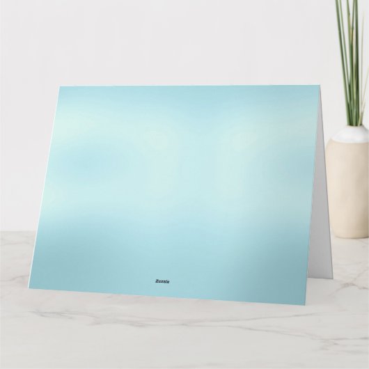 Trendy Turquoise Glitter Drift Graphic Kerstmis Kaart (Achterkant)