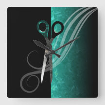 Trendy turquoise hair salon klok