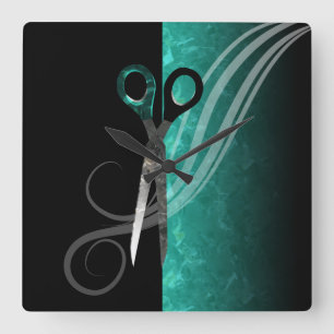 Trendy turquoise hair salon klok