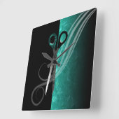 Trendy turquoise hair salon klok (Hoek)