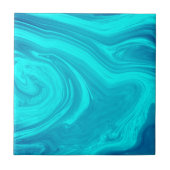 Trendy turquoise marmeren steen - Abstracte textuu Tegeltje (Voorkant)