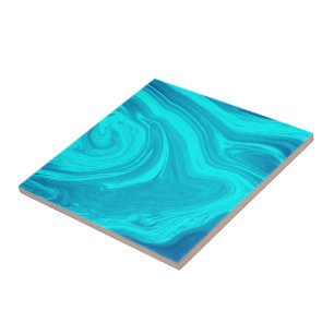 Trendy turquoise marmeren steen - Abstracte textuu Tegeltje