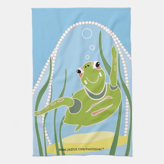 Trendy Turtle American MoJo Keukenhanddoek (Verticaal)