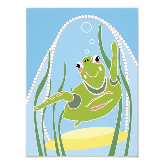 Trendy Turtle Print Foto Afdruk (Voorkant)