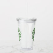 Trendy Twee Foto Waterverf Greenery Krans Acryl Drinkbeker (Rechts)