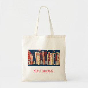 Trendy tween- of tienleesbibliotheektas tote bag