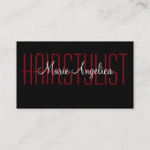 Trendy Two Side Haarstylist Visitekaartjes (Voorkant)