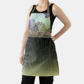 Trendy Two Tone Floral Checkered gepersonaliseerd Schort (Insitu)