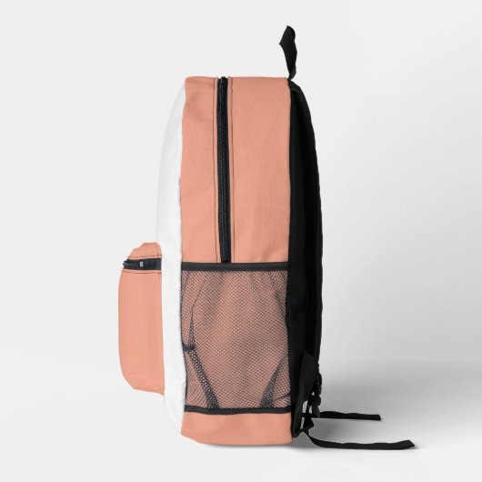 Trendy Two-Tone School Style with Personalization Bedrukte Rugzak (Rechts)