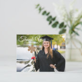 Trendy typografie afstudeer dank je briefkaart (Staand voorkant)