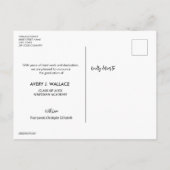 Trendy Typografie Afstuderen foto Afstuderen Briefkaart (Achterkant)