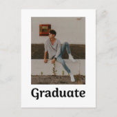 Trendy Typografie Afstuderen foto Afstuderen Briefkaart (Voorkant)