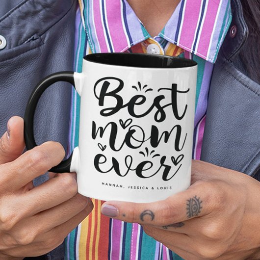 Trendy typografie Beste moeder ooit Mok