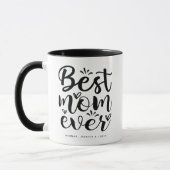 Trendy typografie Beste moeder ooit Mok (Links)