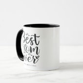 Trendy typografie Beste moeder ooit Mok (Voorkant links)
