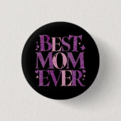 Trendy typografie Beste moeder ooit Ronde Button 3,2 Cm (Voorkant)