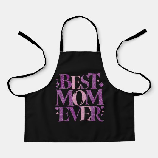 Trendy Typografie Beste Moeder Ooit Schort (Voorkant)