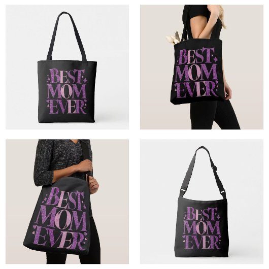 Trendy typografie Beste moeder ooit Tote Bag
