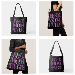 Trendy typografie Beste moeder ooit Tote Bag